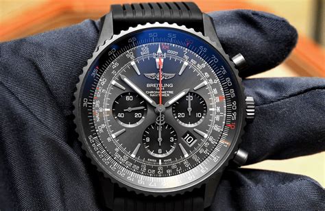 breitling matte black|breitling black steel.